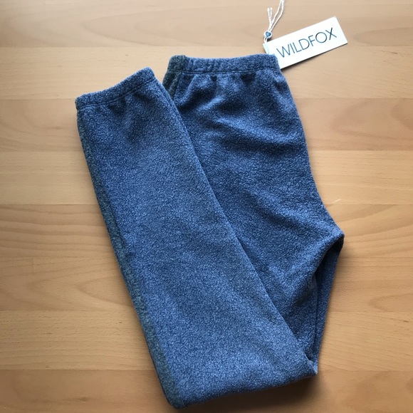 Wildfox Pants - Wildfox Blue & Grey Track Knox Pants Oxford